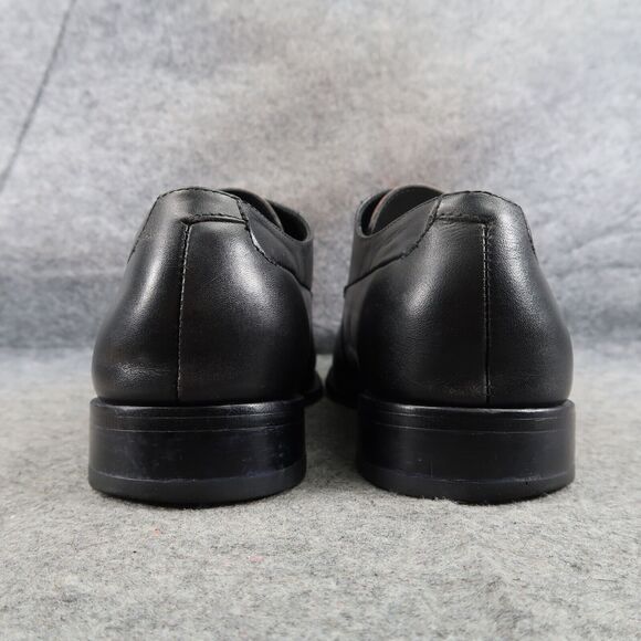 Hart Schaffner Marx Shoe Men 11 Oxford Cap Toe Formal Professional Classic Black - Picture 4 of 16